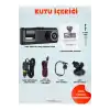 Full HD 1080p 3 Kameralı Dash Cam Ön Arka İç Kayıt Özellikli Gece Görüşlü G Sensörlü