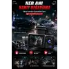 1080p HD 3 Kameralı Araç Kamerası Ön Arka İç Kayıt ve Park Destekli Gece Görüşlü