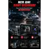 HD 3 Kameralı Araç Kamerası Ön Arka İç Kayıt Gece Görüşlü G Sensörlü Geniş Açılı