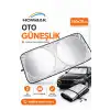 Katlanabilir Araç Ön Cam Güneşliği 150x70 cm Isı Yansıtıcı Büyük Boy Tüm Araçlara Uygun