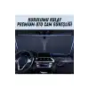 Premium Katlanır Oto Ön Arka Cam Güneşliği Metalize Isı Yalıtımlı Çantalı 150x70cm