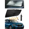 Katlanabilir Araba Ön Cam Güneşlik Şemsiye 140x79 cm UV Koruyucu Oto Gölgelik 1 Adet