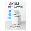 Akıllı Otomatik Kapaklı 20 Litre Çöp Kutusu Hareket Sensörlü Hijyenik Sessiz Ev Ofis