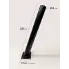35 cm Siyah Metal Dış Mekan Sokak Armatürü Montaj Konsolu 4 cm Boru 10x6 cm Tabanlı