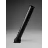 35 cm Siyah Metal Dış Mekan Sokak Armatürü Montaj Konsolu 4 cm Boru 10x6 cm Tabanlı