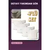 4lü Beyaz Plastik Yatak Çarşaf Sabitleyici Klips Seti
