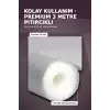 3 Metre Şeffaf Noktalı Dokulu Kalın Raf Örtüsü ve Tezgah Koruyucu Mat
