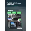 1080P Full HD 3 Kameralı Araç İçi Kayıt Kamerası Seti Wi-Fi ve Park Modu Özellikli