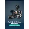 1080P Full HD 3 Kameralı Araç İçi Kayıt Kamerası Seti Wi-Fi ve Park Modu Özellikli