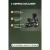 1080P Full HD 3 Kameralı Wi-Fi Araç İçi Kayıt Cihazı ve Park Modlu Güvenlik Kamerası Seti