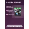 1080P Full HD 3 Kameralı Wi-Fi Bağlantılı Araç İçi Kayıt Cihazı ve Park Kamerası Seti