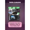 1080P Full HD 3 Kameralı Wi-Fi Bağlantılı Araç İçi Kayıt Cihazı ve Park Kamerası Seti