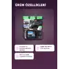 1080P Full HD 3 Kameralı Wi-Fi Bağlantılı Araç İçi Kayıt Cihazı ve Park Kamerası Seti