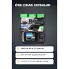 1080P Full HD 3 Kameralı Wi-Fi Araç İçi Yol Kayıt Kamerası Seti 170 Derece Park Modlu