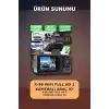1080P Full HD 3 Kameralı Wi-Fi Destekli Araç İçi Yol Kayıt Kamerası 170 Derece Geniş Açı