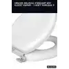 Sünger Dolgulu Standart Boy Klozet Kapağı - 1 Adet Yumuşak Puf Banyo Aksesuarı BX-313453