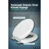 Sünger Dolgulu Standart Boy Klozet Kapağı - 1 Adet Yumuşak Puf Banyo Aksesuarı BX-313453