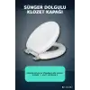 Sünger Dolgulu Standart Boy Klozet Kapağı - 1 Adet Yumuşak Puf Banyo Aksesuarı BX-313453