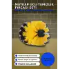 Yuvarlak Kafalı 3 Parça Matkap Temizlik Fırçası Seti Banyo Mutfak Araba Koltuk BX-313450