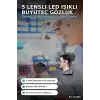 5 Lensli 2 LED Işıklı Büyüteç Gözlük - Ayarlanabilir Pilli Model, Hobi ve Tamir İçin BX-313456