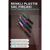 Renkli Plastik Saç Fırçası 23 cm - Ergonomik Saplı 1 Adet Günlük Kullanım BX-313447