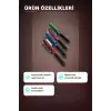 Renkli Plastik Saç Fırçası 23 cm - Ergonomik Saplı 1 Adet Günlük Kullanım BX-313447