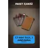 13 Parça Eflatun Kadife Torbalı Makyaj Fırça Seti Bx40 Seyahat Çantası Hediyelik BX-313446