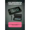 LCD Dokunmatik Çizim Kalemliği Siyah - 2 Bölmeli Kalemlik, Eğitici Çocuk Oyuncak BX-313442