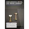 Dokunmatik Metal Gövdeli 3 Kademeli LED Masa Lambası - USB Şarjlı Tekli Paket BX-313301