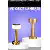 Dokunmatik Metal Gövdeli 3 Kademeli LED Masa Lambası - USB Şarjlı Tekli Paket BX-313301