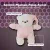 Pembe Renkli 30 cm Boyunda Yumuşak Peluş Ayıcık Oyuncak - Sevimli Tasarım