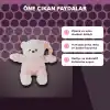 Pembe Renkli 30 cm Boyunda Yumuşak Peluş Ayıcık Oyuncak - Sevimli Tasarım