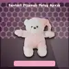 Pembe Renkli 30 cm Boyunda Yumuşak Peluş Ayıcık Oyuncak - Sevimli Tasarım
