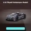 1:32 Ölçekli 13.5 cm Die-Cast Metal Hızlı Öfkeli Lisanslı Model Araba Açılır Kapılı