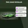 Eco Lounge 1/64 Ölçekli Mercedes-Benz AMG GT Black Series Yeşil Model Araba