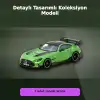 Eco Lounge 1/64 Ölçekli Mercedes-Benz AMG GT Black Series Yeşil Model Araba