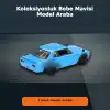 1/64 Ölçekli Baby Blue Nissan LB Works HAKOSUKA Diecast Koleksiyon Model Araba