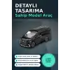 Siyah Kaplamali 1/64 Olcek Toyota Alphard 40 KUHL Model Araba - Koleksiyonluk Tekli Paket BX-313335