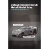 1/64 Siyah Karbon Fiber Kırmızı Detaylı Koenigsegg Agera RS Diecast Model Araba BX-313337