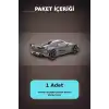 1/64 Siyah Karbon Fiber Kırmızı Detaylı Koenigsegg Agera RS Diecast Model Araba BX-313337