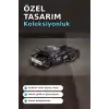 Hot Rod Tasarımlı 1/64 Chevrolet Silverado Dually Diecast Model Araba - Tekli Kutu BX-313351