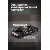 Hot Rod Tasarımlı 1/64 Chevrolet Silverado Dually Diecast Model Araba - Tekli Kutu BX-313351