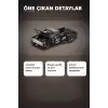 Hot Rod Tasarımlı 1/64 Chevrolet Silverado Dually Diecast Model Araba - Tekli Kutu BX-313351