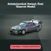 Jon Sibal Tasarımı 1/64 Ölçekli Nissan Skyline R32 Widebody HKS Setli Model Araba - Eco Lounge