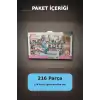 216 Parca Buyuk Yapi Tasi Seti Kiz Villasi Monte Edilebilir Egitici Oyuncak BX-313353