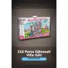 216 Parca Buyuk Yapi Tasi Seti Kiz Villasi Monte Edilebilir Egitici Oyuncak BX-313353