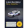 Detaylı 1/64 Ölçekli Ford Mustang Dark Horse Yarış Arabası Modeli - #24 Takım Aracı BX-313380