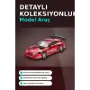 Diecast 1/64 Toyota Supra A80 Top Secret GT-300 Kırmızı Krom Model Araba BX-313385