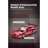 Diecast 1/64 Toyota Supra A80 Top Secret GT-300 Kırmızı Krom Model Araba BX-313385