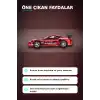 Diecast 1/64 Toyota Supra A80 Top Secret GT-300 Kırmızı Krom Model Araba BX-313385